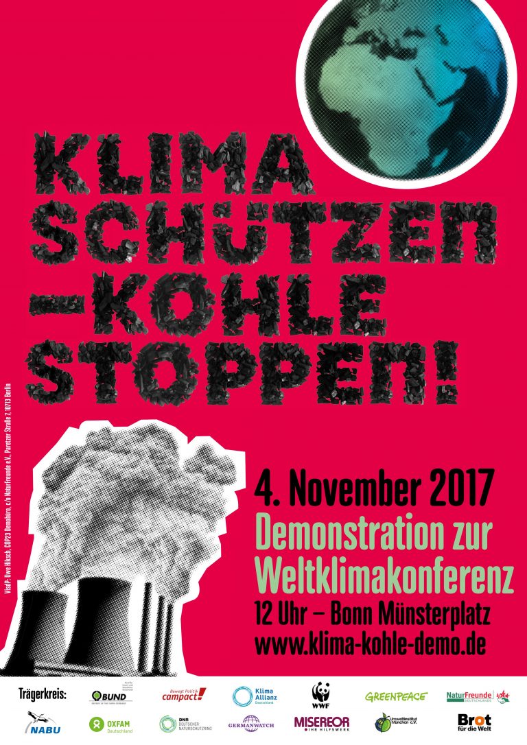 AUFRUF: Nimm teil! Demo zur Weltklimakonferenz in Bonn (4.11.17)