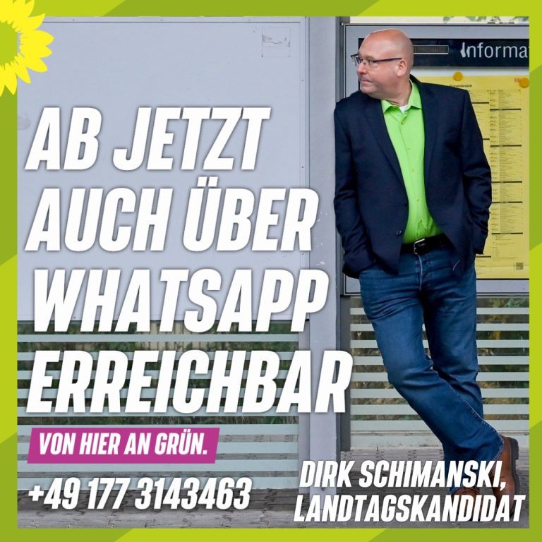 Landtagskandidat Dirk Schimanski stellt sich Bürger*innenfragen per Messenger